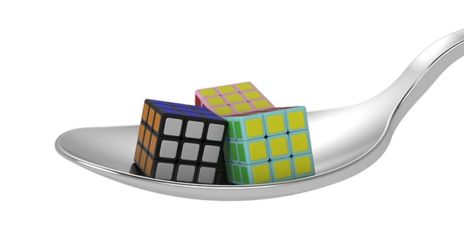 CubeLab 1cm Tiny 3x3x3 Magic Cube Black